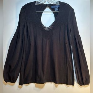 French Connection Cotton Bishop Sleeve Sweater Size Small